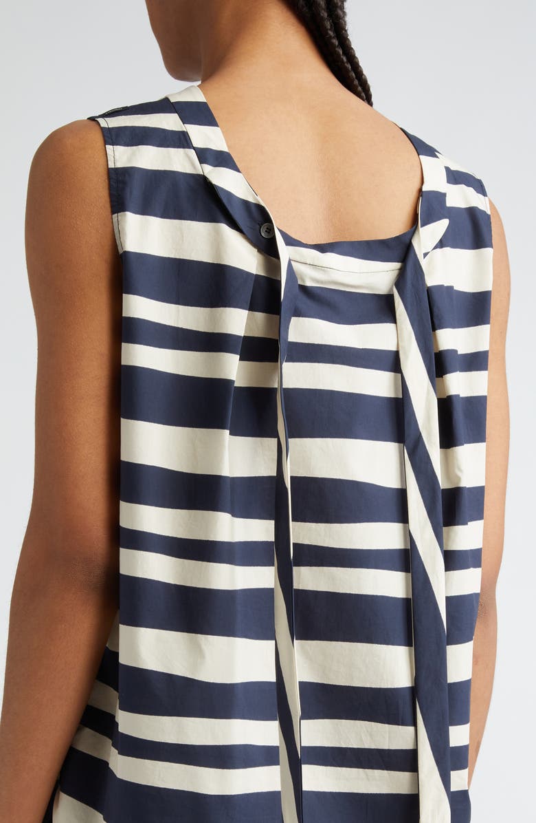 Max Mara Haway Stripe Cotton Top, Alternate, color, Ultramarine