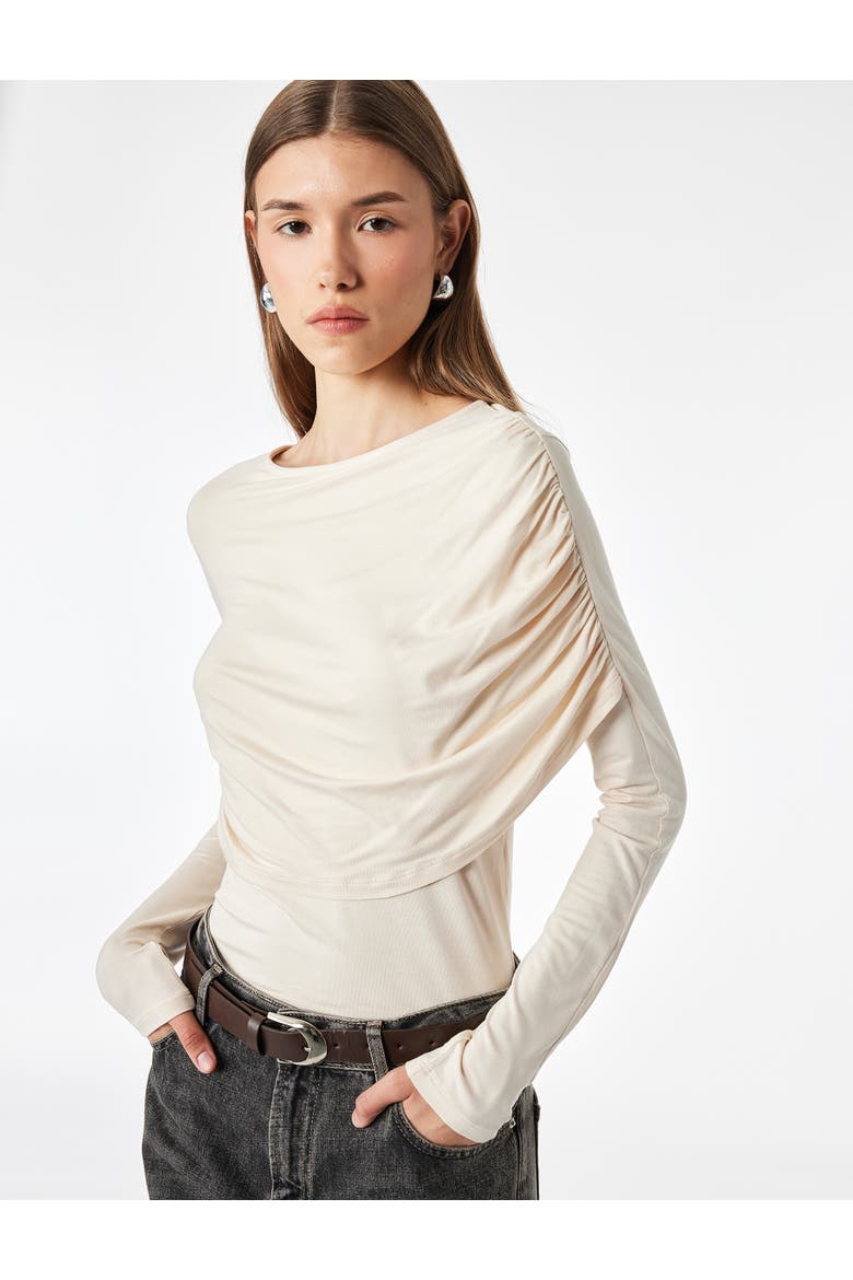 Long Sleeve Blouse, Alternate, color, ECRU