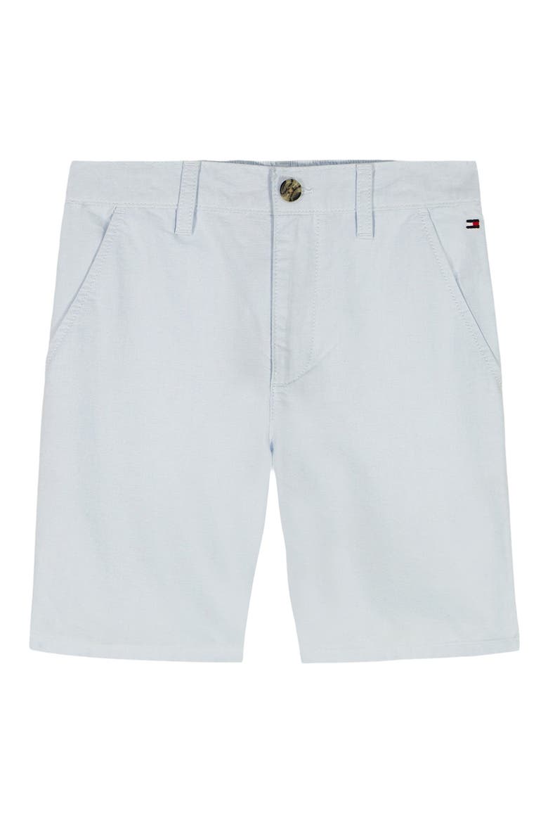 Kids' Flat Front Oxford Shorts, Main, color, WINDSURFER