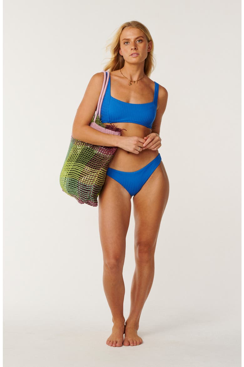 Premium Surf Hipster Bikini Bottoms, Alternate, color, BRIGHT BLUE
