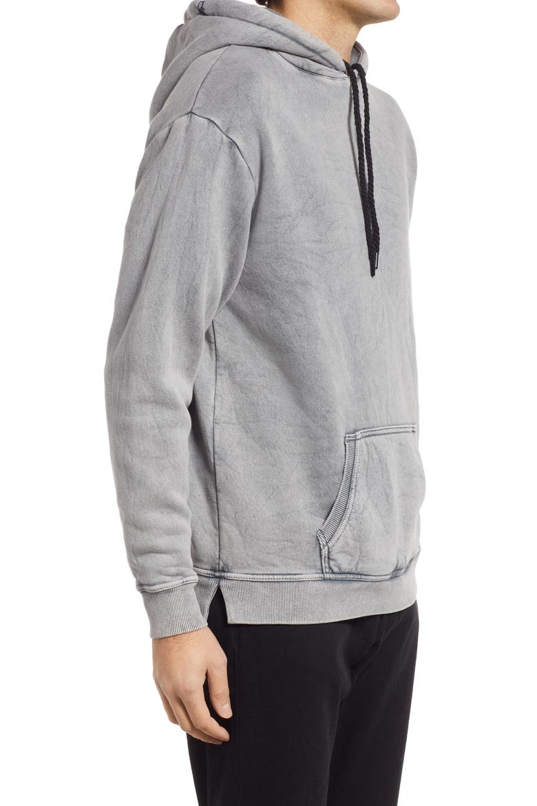 Cotton Fleece Hoodie, Alternate, color, GREY