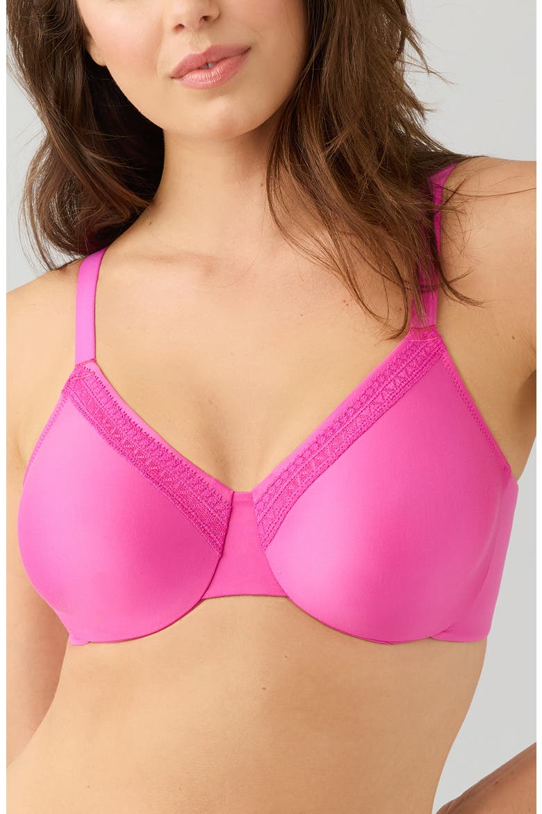 Perfect Primer Full Coverage Underwire Bra, Main, color, WILD AZALEA