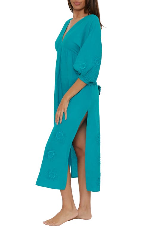 TRINA TURK TRINA TURK SERENE COTTON COVER-UP MAXI DRESS