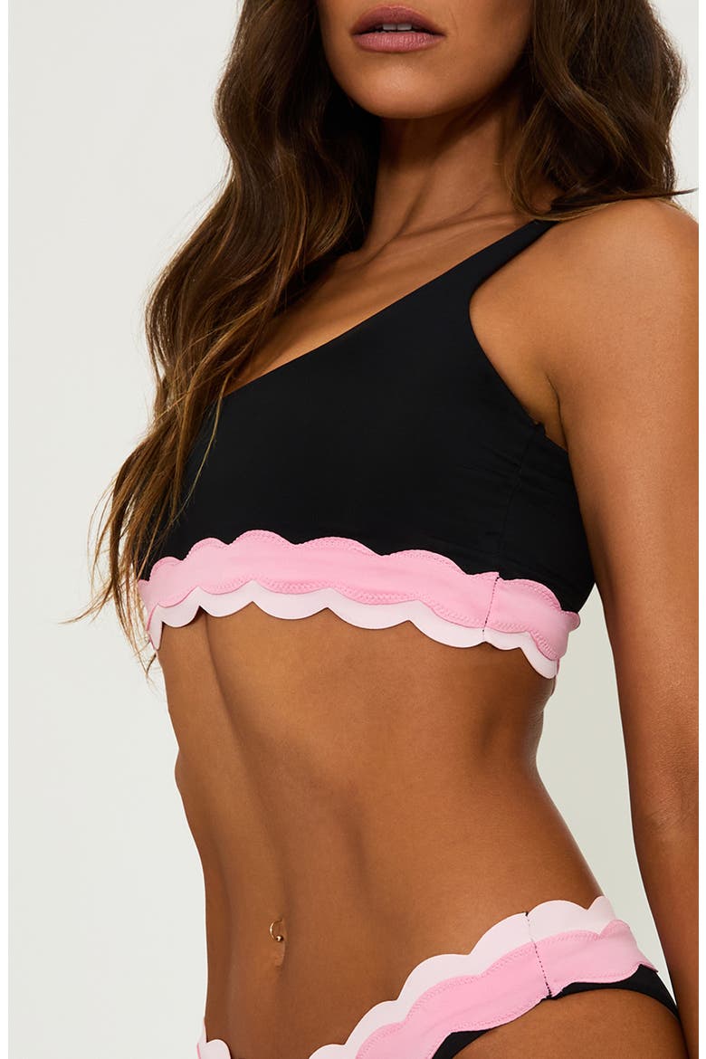 Marin Scallop Colorblock Bikini Top, Alternate, color, SWEET BERR