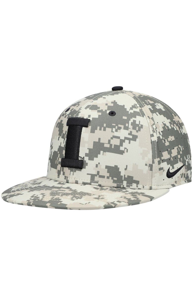 Nike Men's Nike Camo Iowa Hawkeyes Baseball True Performance Fitted Hat, Main, color, 