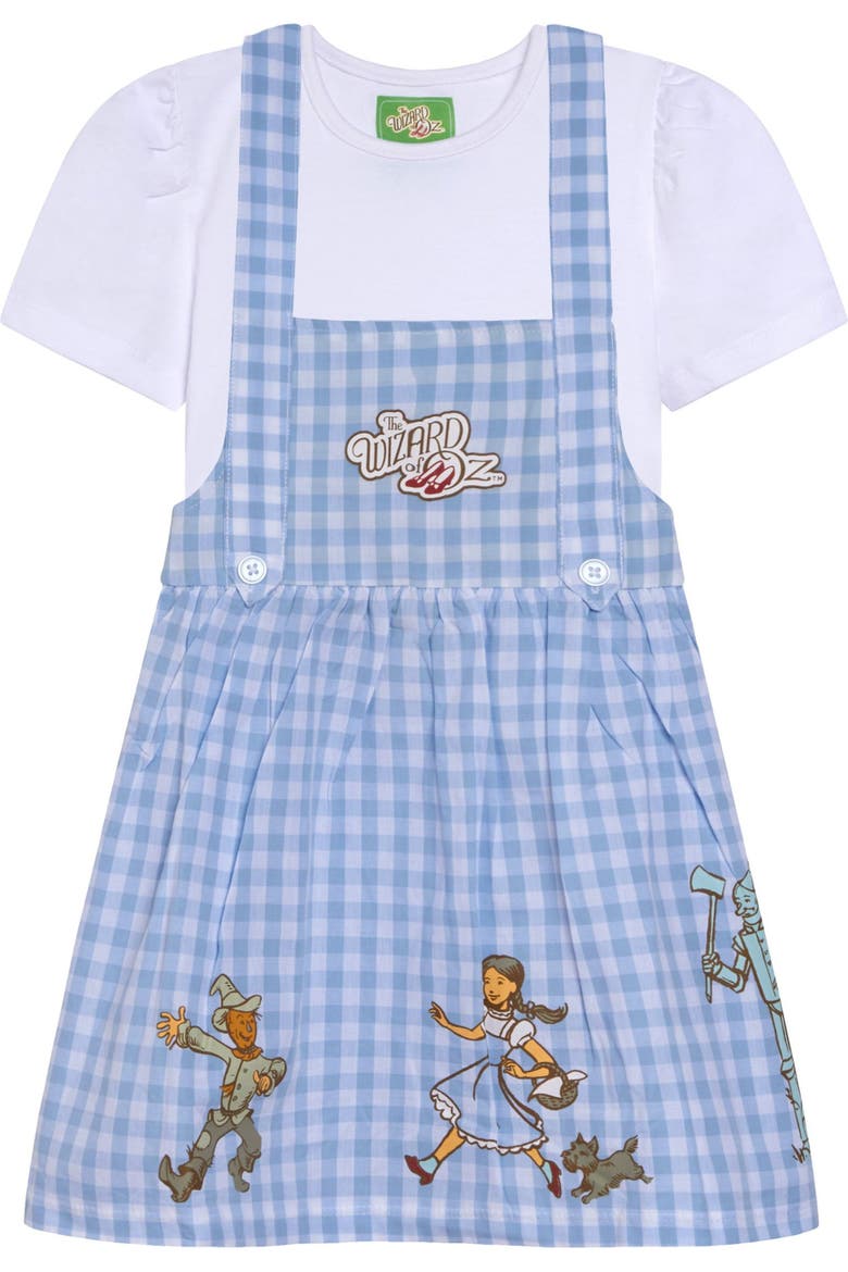 Jumper Dress and Top Set, Alternate, color, Dorothy Blue Tee