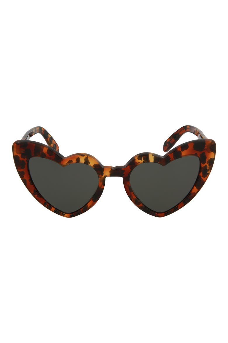 54mm Heart Sunglasses, Main, color, HAVANA HAVANA GREY/GRY