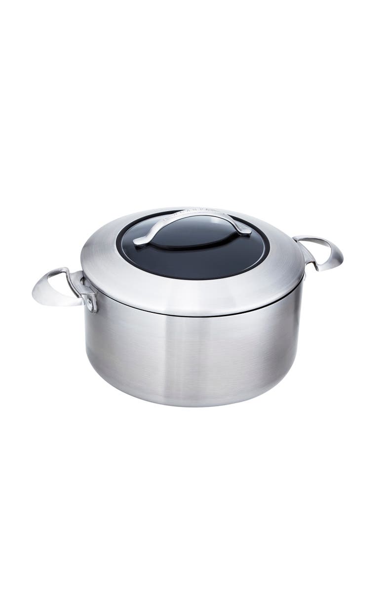 Scanpan CTX 7.5 Quart Dutch Oven with Lid, Stainless Steel, Main, color, Silver