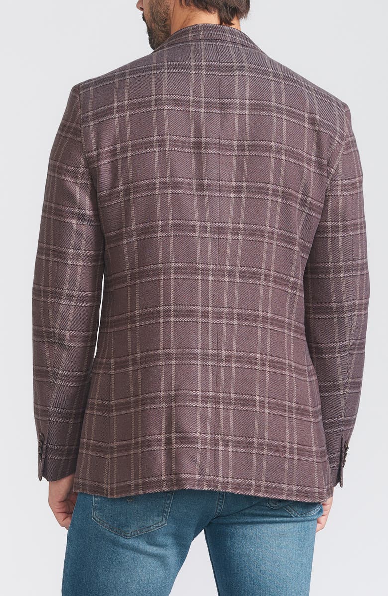 SAVILE ROW CO Plaid Sport Coat, Alternate, color, Brown