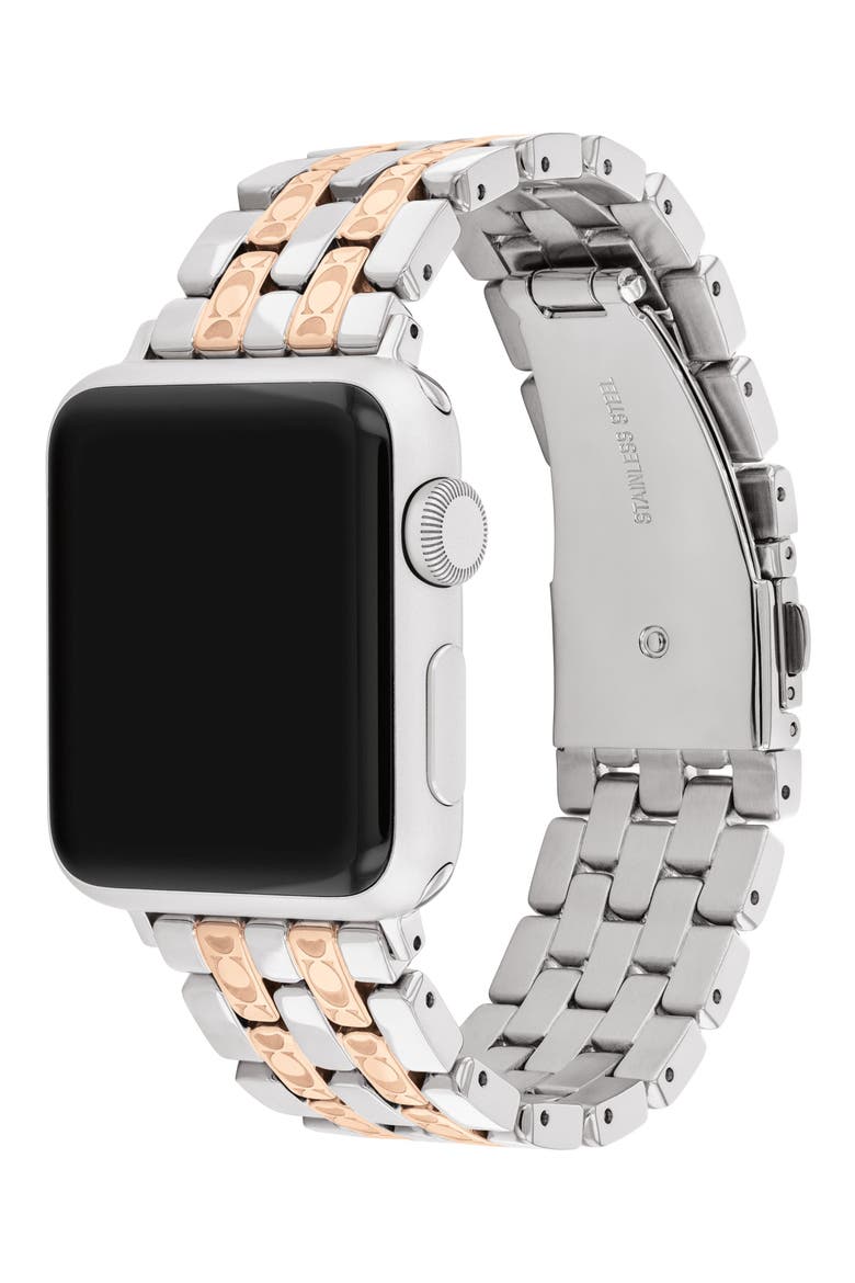 Apple Watch® Two-Tone Bracelet Watchband, Alternate, color, TWO TONE