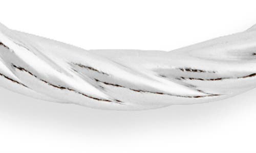 Argento Vivo Twisted Endless Hoop Earrings In Silver