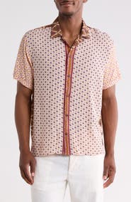 Raga Man Ijay Short Sleeve Button-Up Shirt