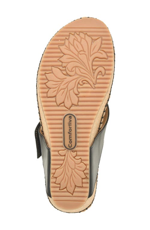 Comfortiva Edwyn Platform Wedge In Black