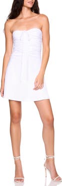 Susana Monaco Ruched Convertible Minidress