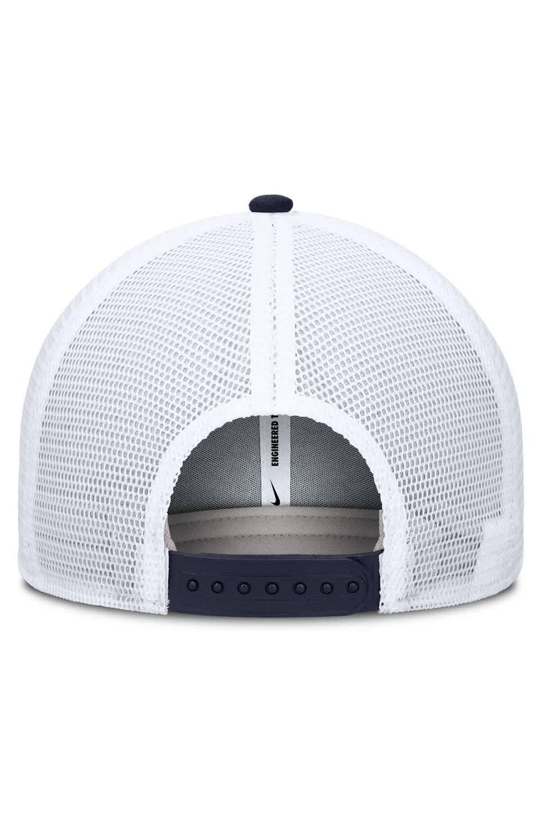 Nike Men's Nike Navy/White Auburn Tigers Rise Primetime Performance Trucker Adjustable Hat, Alternate, color, 