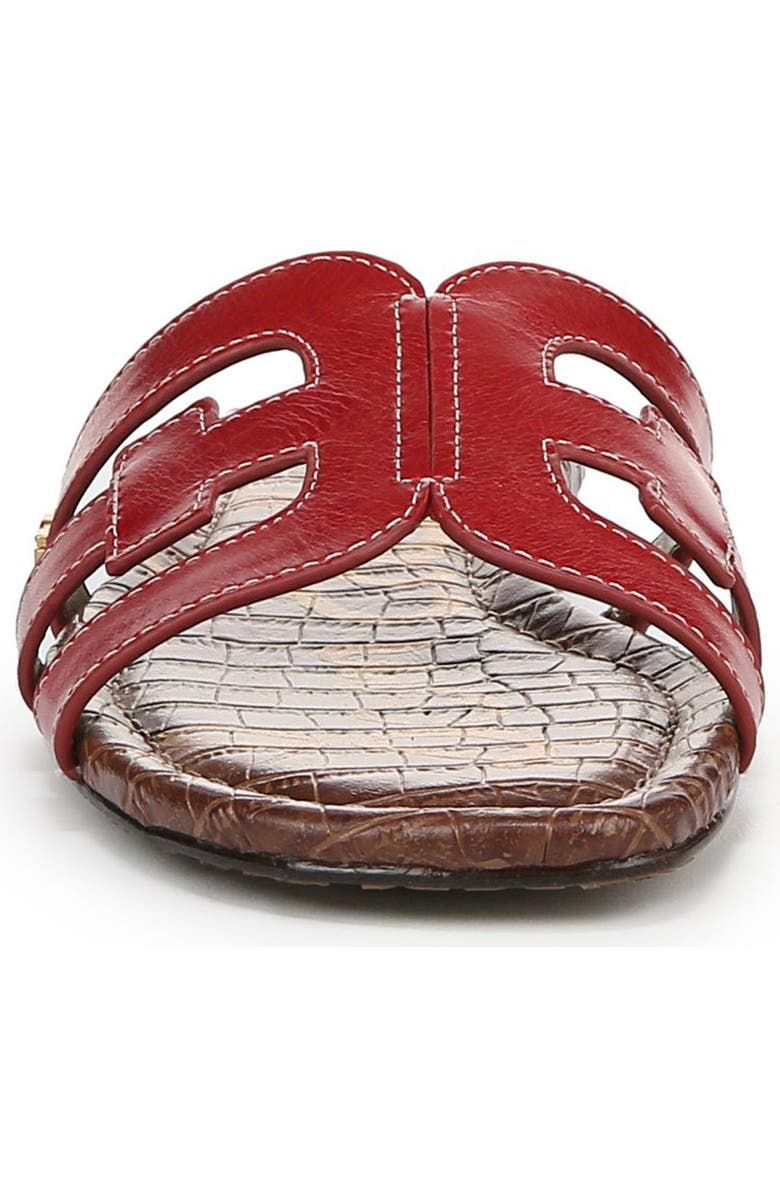 Sam Edelman Bay Cutout Slide Sandal - Wide Width Available, Alternate, color, Summer Red