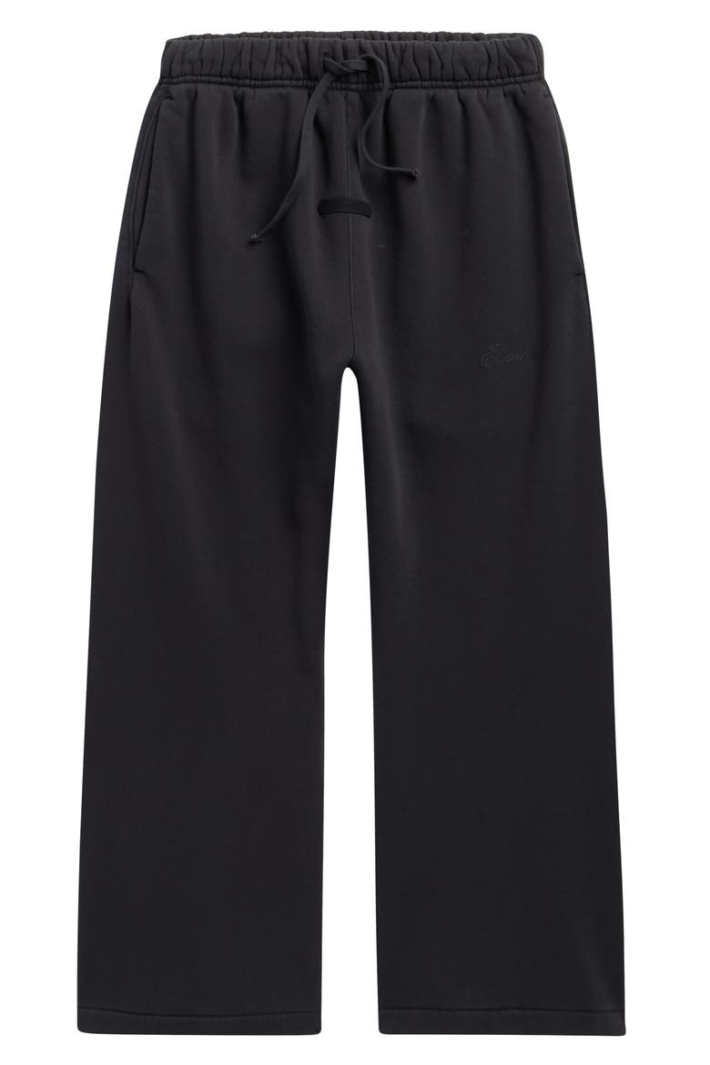 Kids' Flare Leg Cotton Sweatpants, Main, color, FADED BLACK