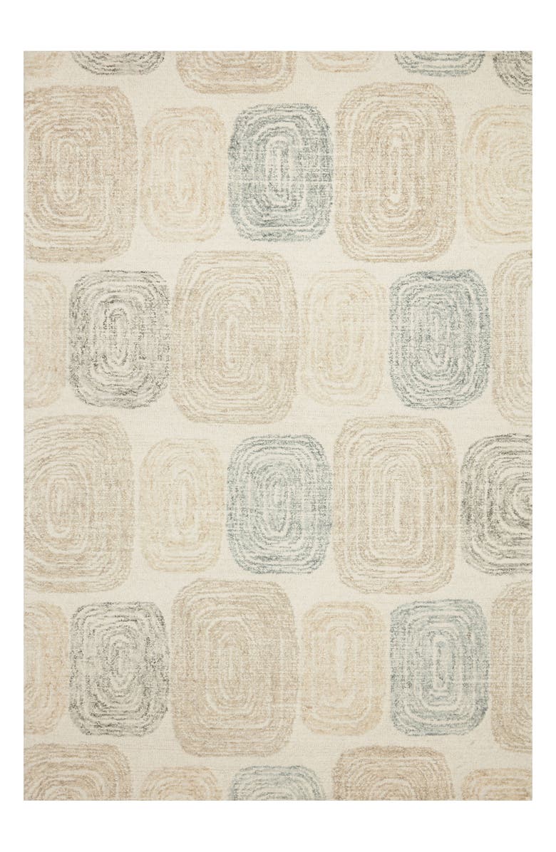 LOLOI Milo Collection Rug - Teal/Neutral - 8' x 10', Main, color,