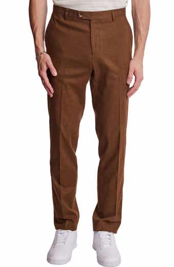 PAISLEY & GRAY Downing Slim Flat Front Linen Blend Dress Pants