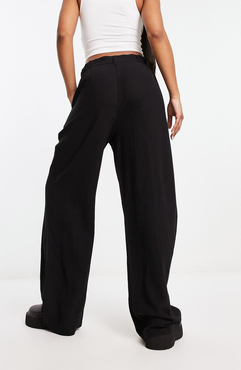 ASOS DESIGN Wide Leg Dad Trousers, Alternate, color, 