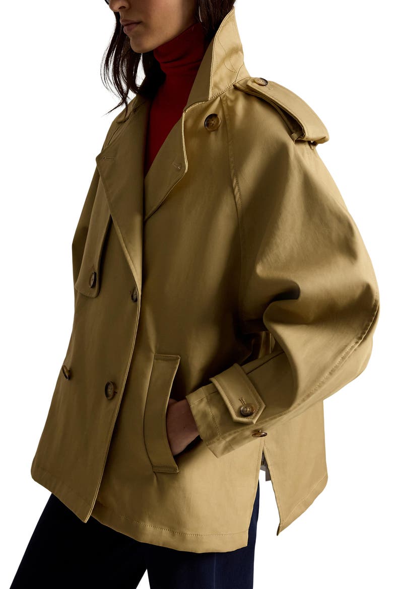 Balloon Cotton Twill Trench Coat (Women) | Nordstrom