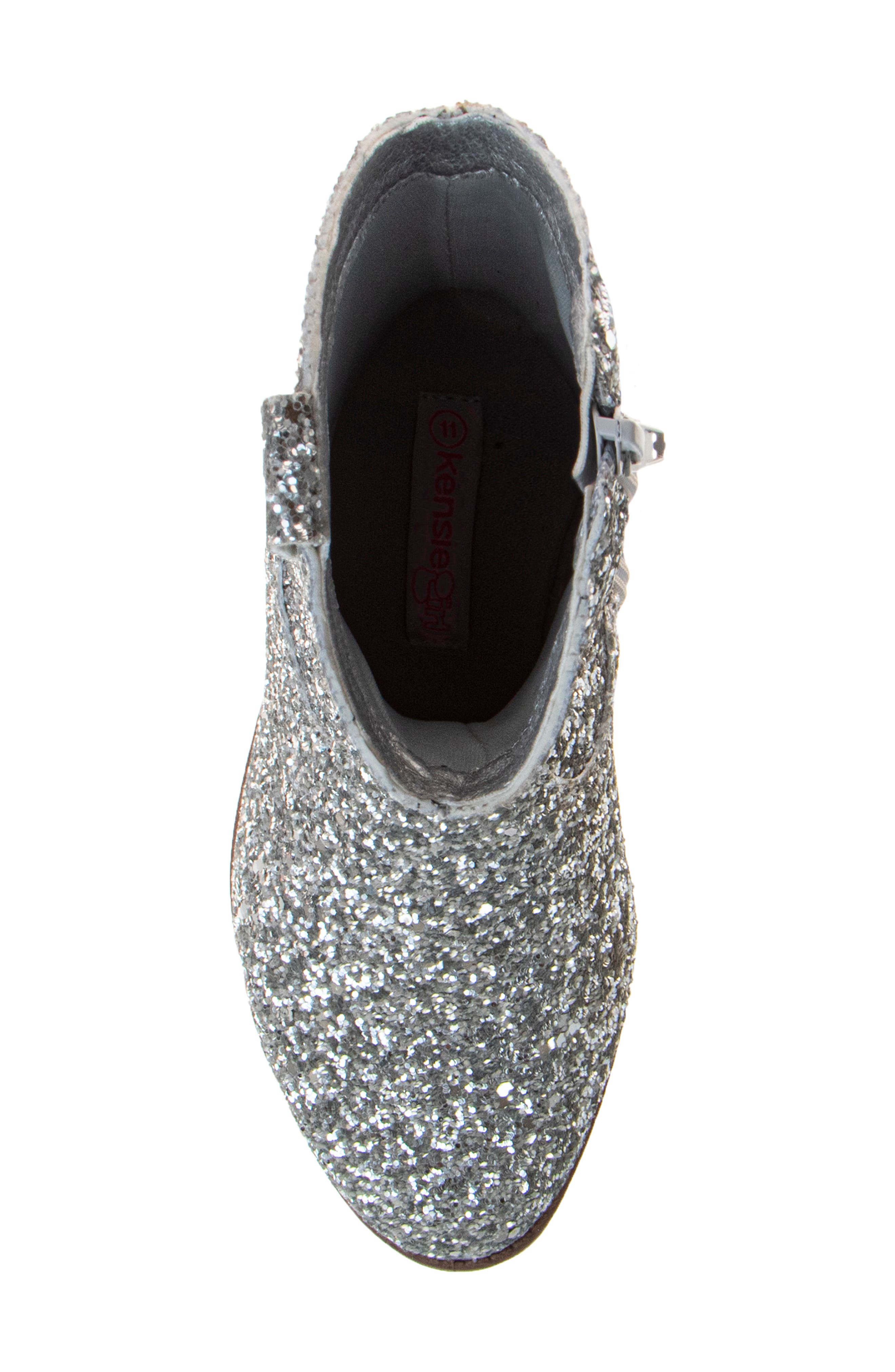 Glittery Western Boots, Alternate, color, SILVER GLITTER