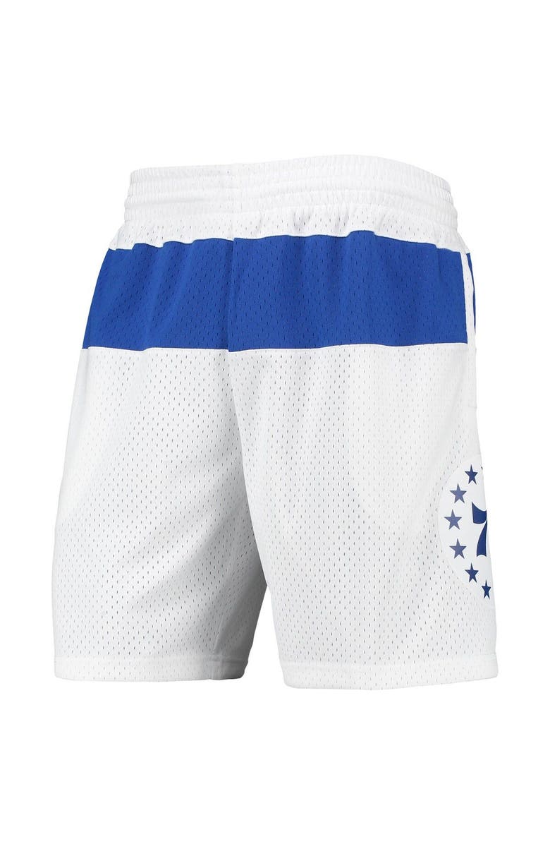 Mitchell & Ness Men's Mitchell & Ness White Philadelphia 76ers 2003-04 Hardwood Classics Swingman Shorts, Alternate, color, 