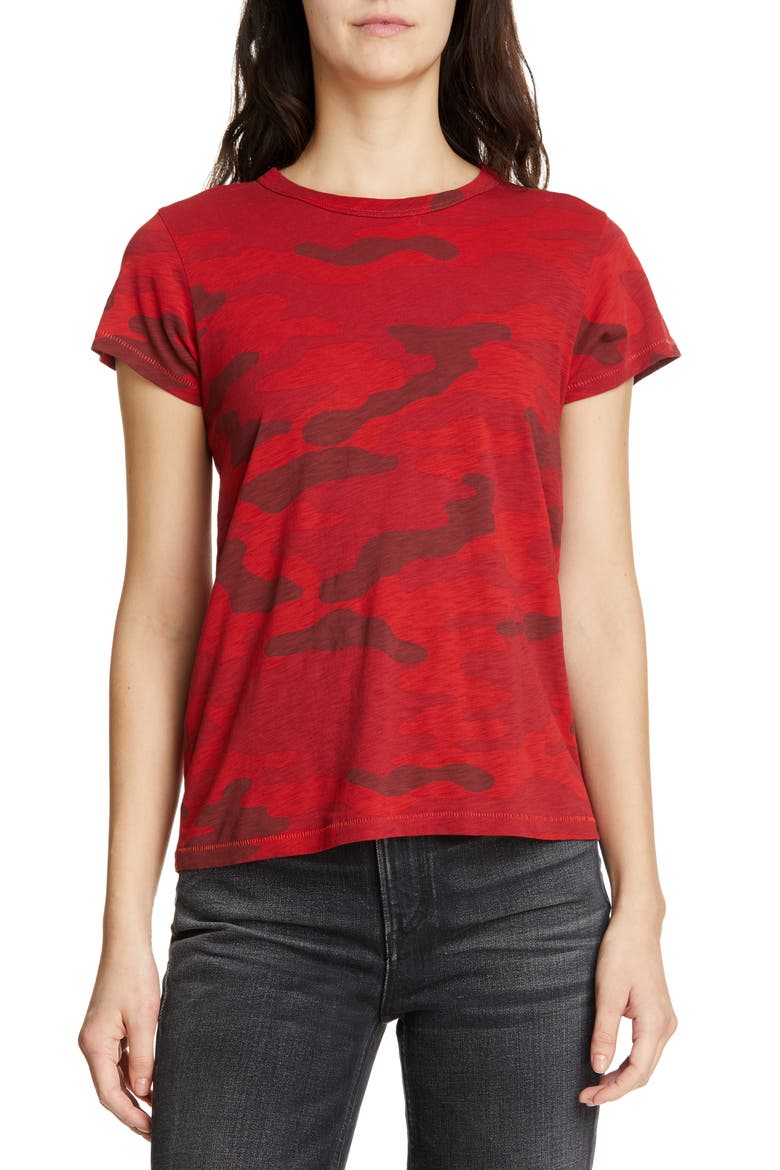 Camo Tee, Main, color, RED
