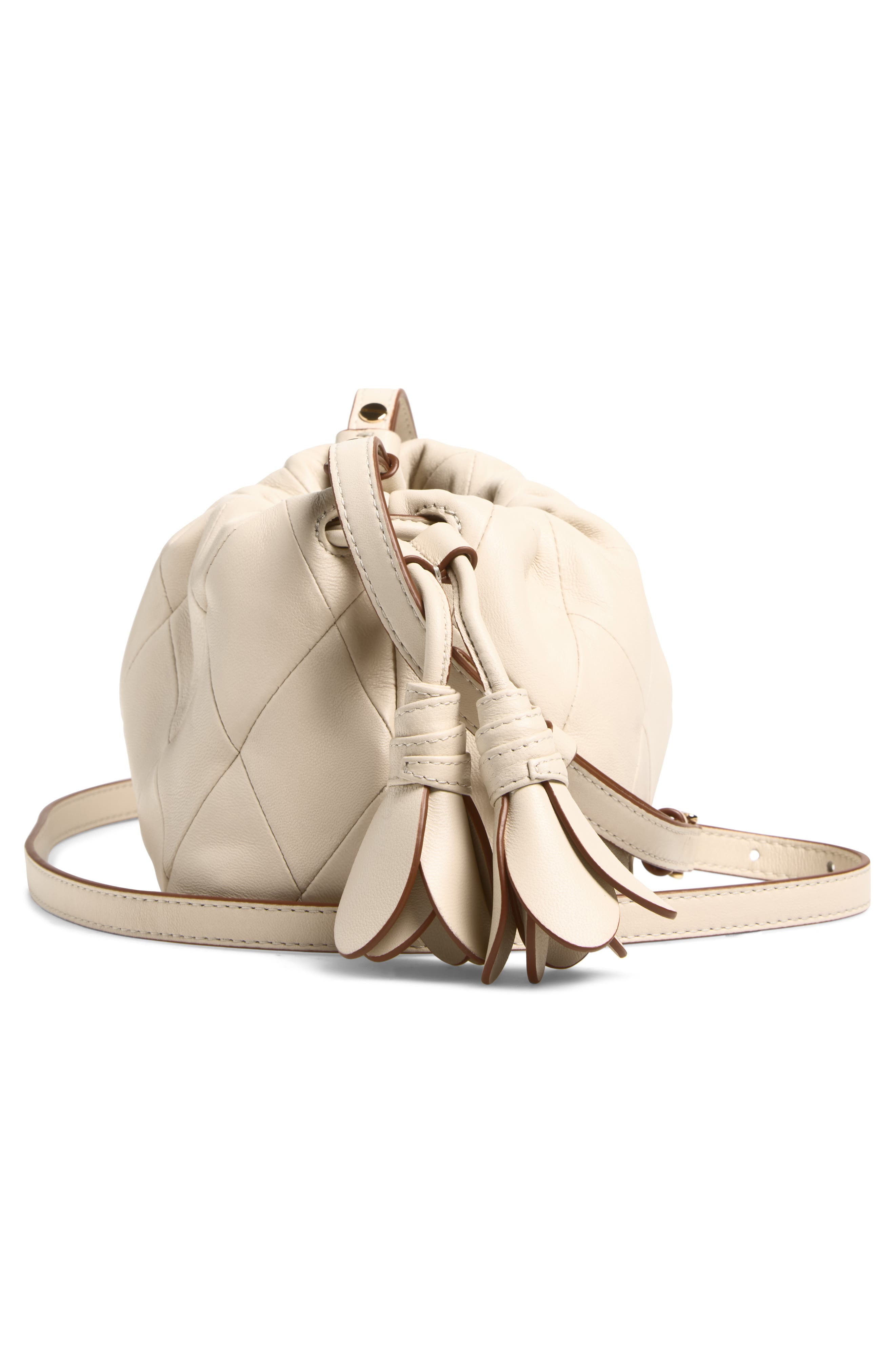 Zimmermann Small Cloud 91 Leather Clutch, Alternate, color, Milk