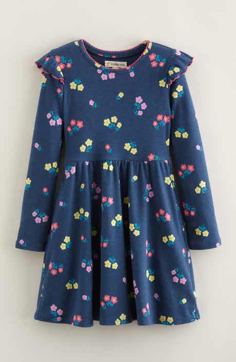 Tucker + Tate Kids' Ruffle Long Sleeve Rib Dress