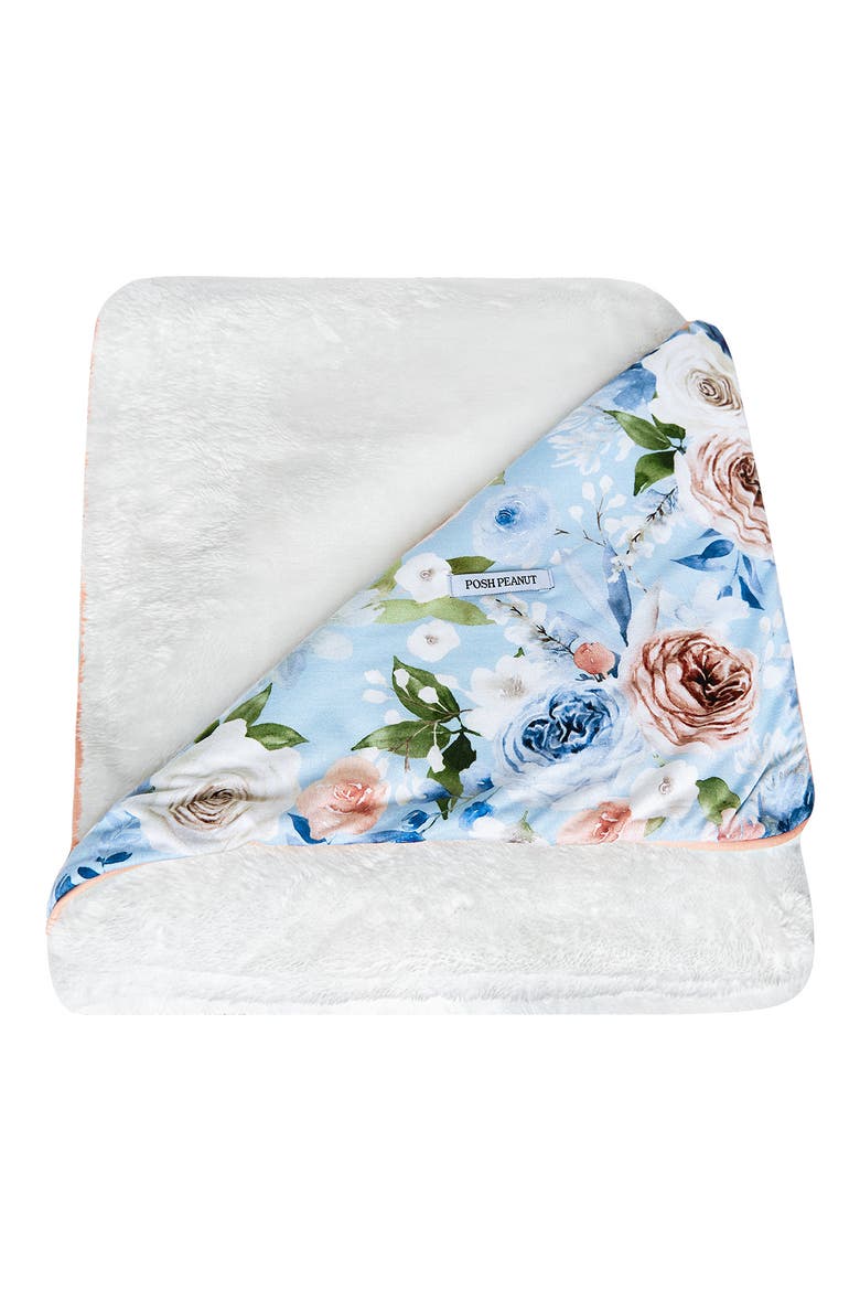 Frostine Luxe Plush Patoo Baby Blanket, Main, color, FROSTINE