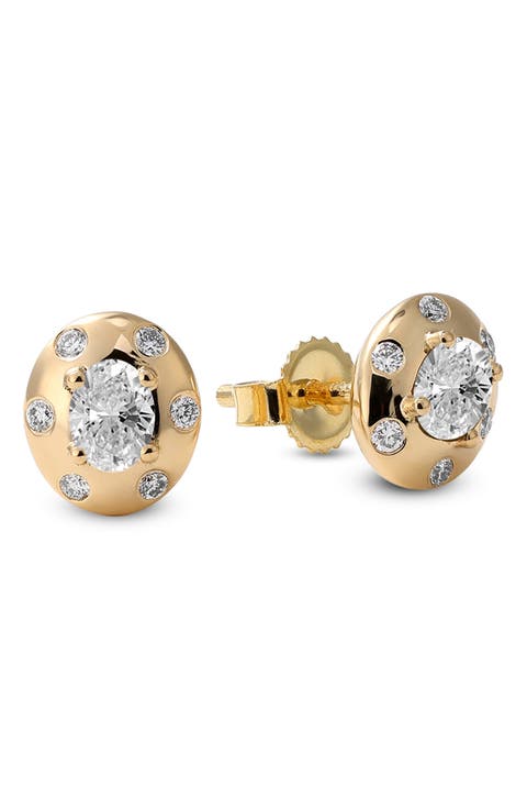 Aurum Petite Oval Stud Earrings