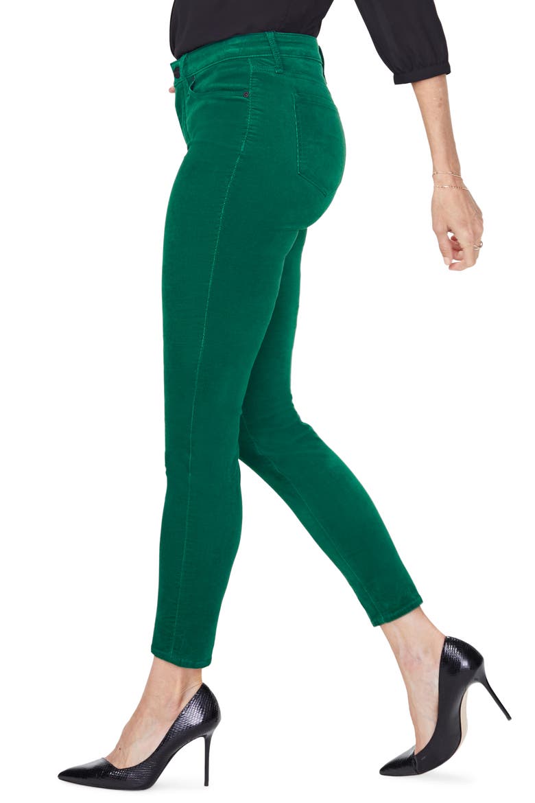 Ami Stretch Velvet Skinny Pants, Alternate, color, MOUNTAIN PINE