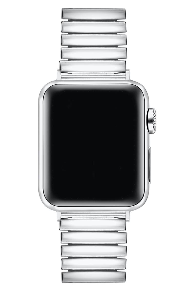Slink 38mm Apple Watch® Stretch Watchband, Alternate, color, SILVER