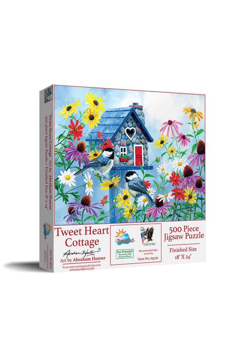Tweet hearts Cottage 500 piece Jigsaw Puzzle for Adults, Main, color, Multicolor