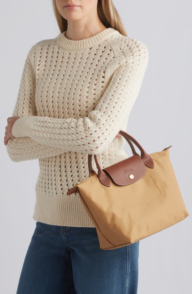 Longchamp Small Le Pliage Original Top Handle Bag, Alternate, color, Fawn