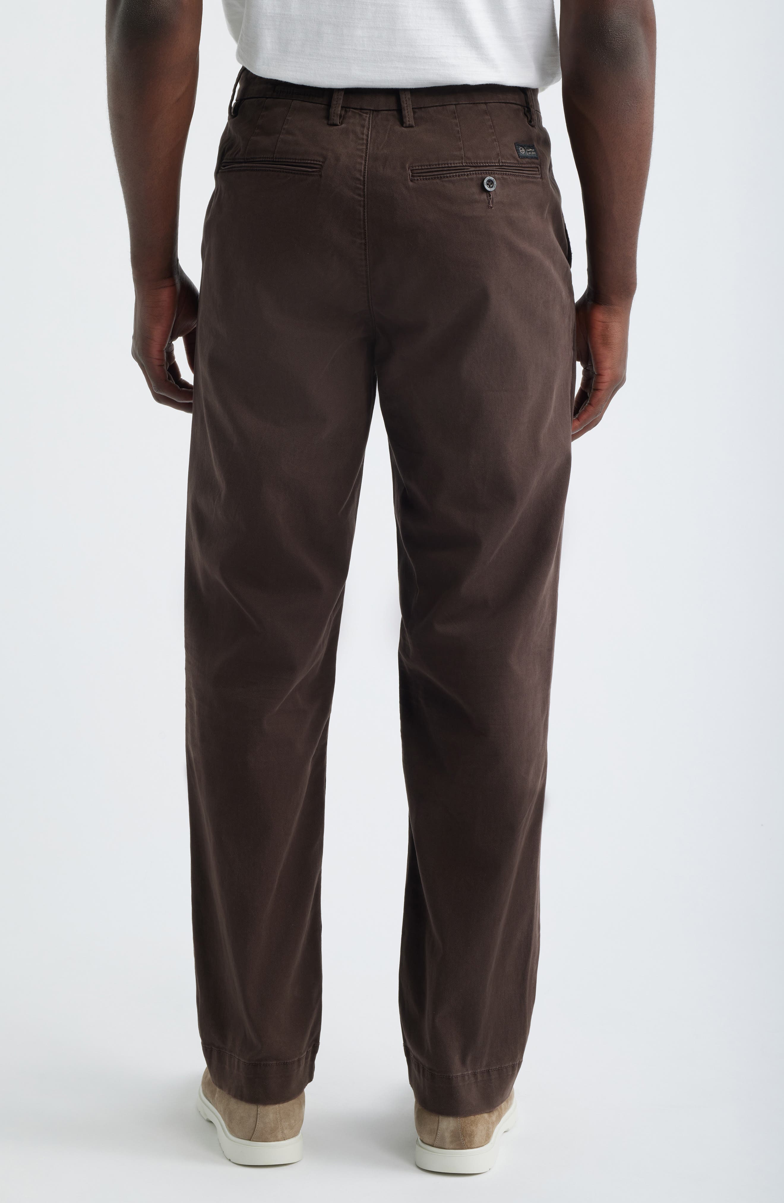 Archie Relaxed Straight Leg Stretch Sateen Pants - image 4