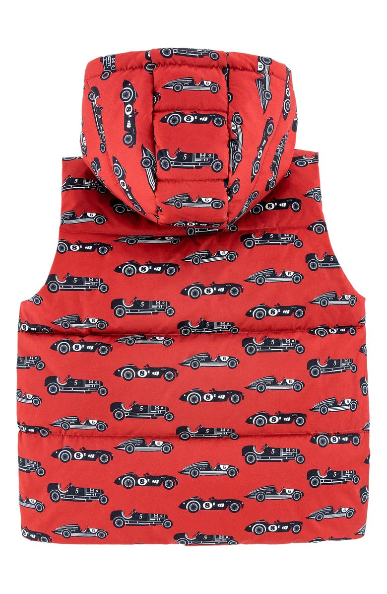 CALONIE Kids' Dylan Reversible Down Hooded Puffer Vest, Alternate, color, Red