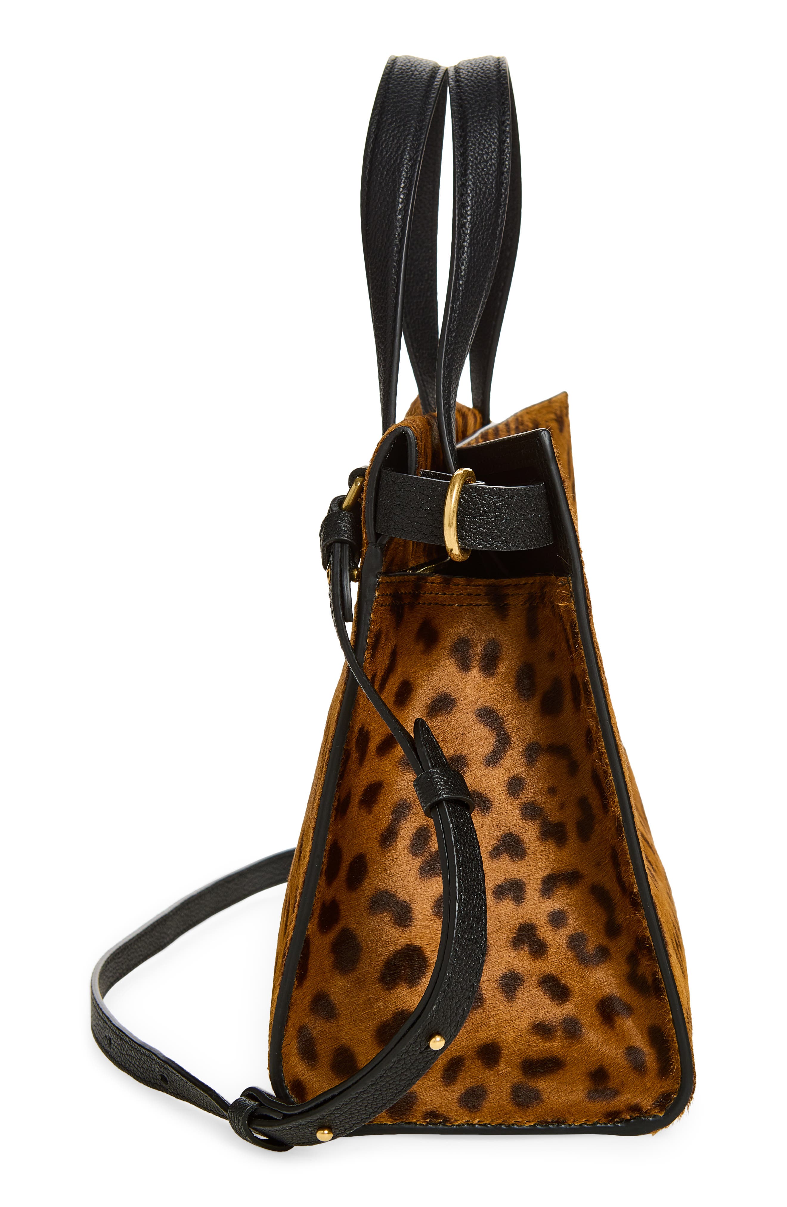 Cotswolds Genuine Calf Hair Tote, Alternate, color, LEOPARD/ BLACK