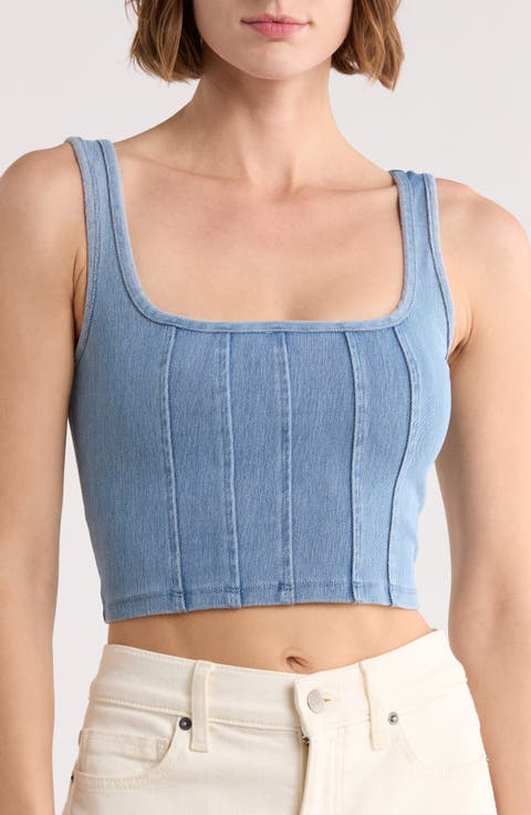 Denim Corset Tank