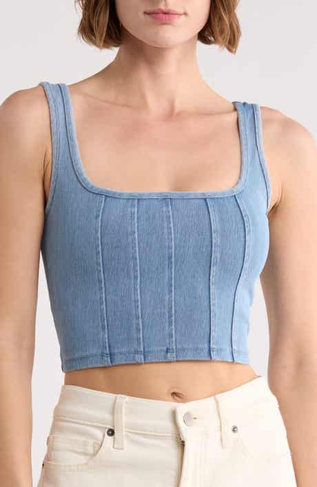 Blu Pepper Denim Corset Tank