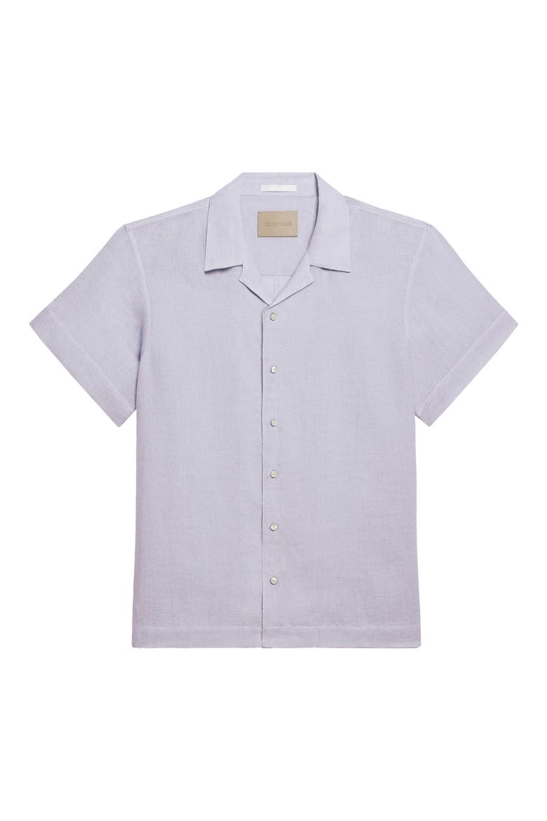 Relaxed Linen Camp Shirt, Alternate, color, PACIFIC