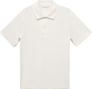 MANGO Textured Knit Polo