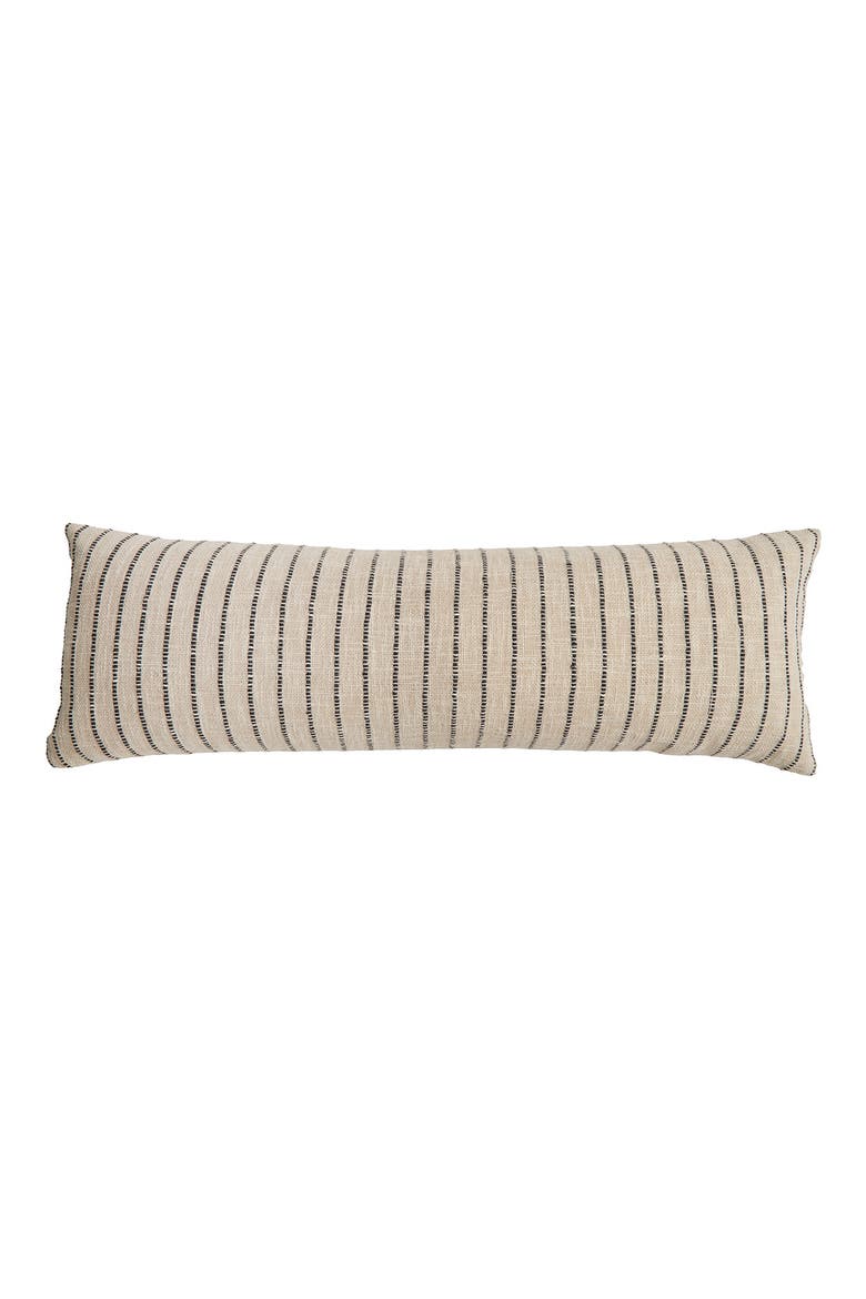 Jojo Lumbar Accent Pillow, Main, color, IVORY / CHARCOAL