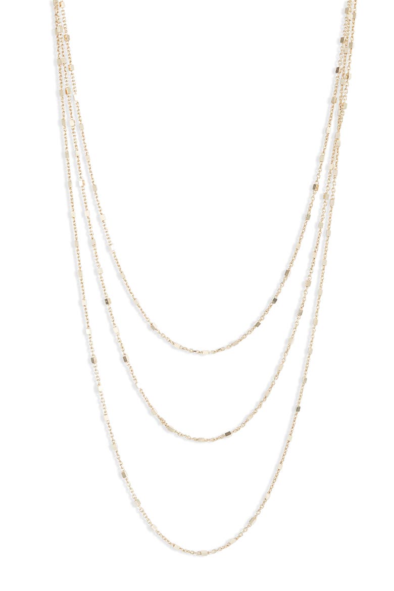 Marchel Layered Necklace, Main, color, YELLOW VERMEIL