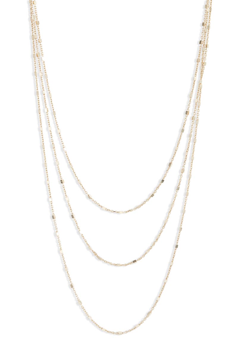 Jennifer Zeuner Marchel Layered Necklace, Main, color, Yellow Vermeil