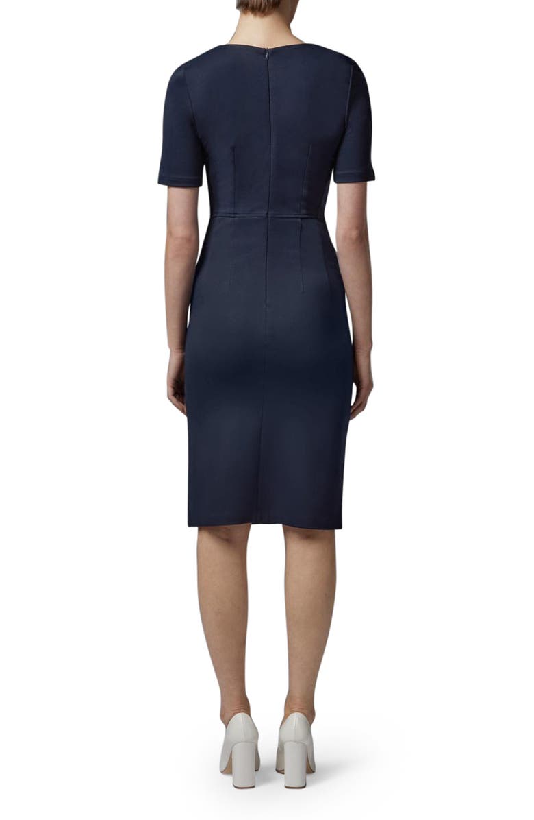 LK Bennett Natasha V-Neck Sheath Dress, Alternate, color, 