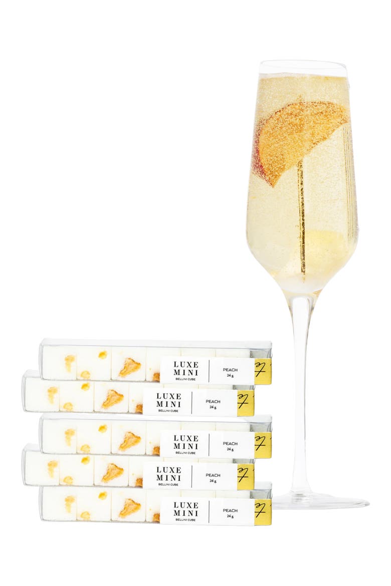 Holiday Stocking Stuffer Peach Mixology Cubes Gift Set, Main, color, MULTI