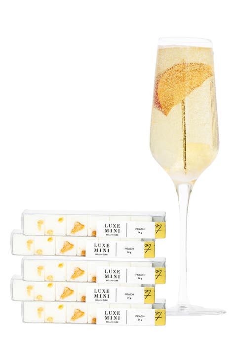 Holiday Stocking Stuffer Peach Mixology Cubes Gift Set