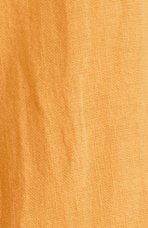 Vitamin A ® Riviera Sleeveless Linen Cover-up Minidress In Yellow
